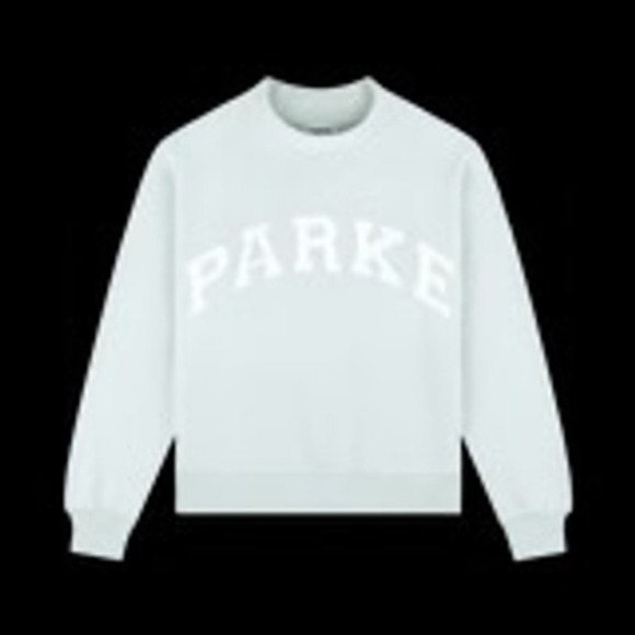 Parke Tops - Parke Bridal Light Blue NWT Logo Crewneck Sweatshirt SOLD OUT, L/XL